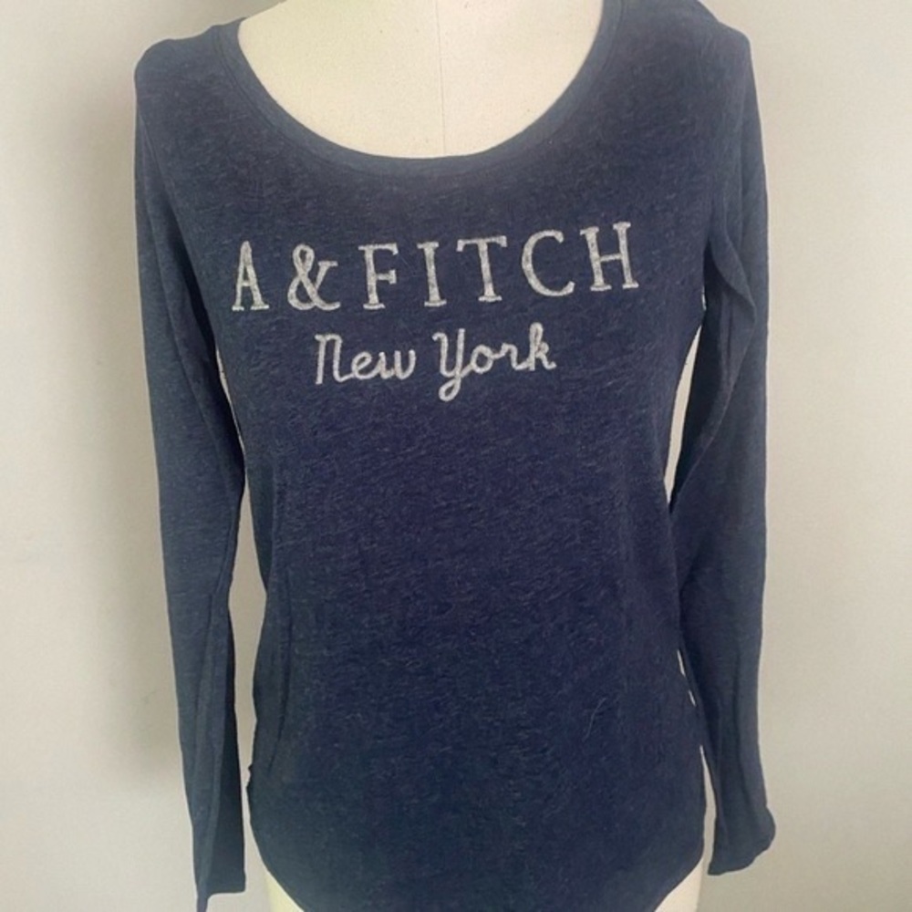 Abercrombie & Fitch Navy Long Sleeve Tee